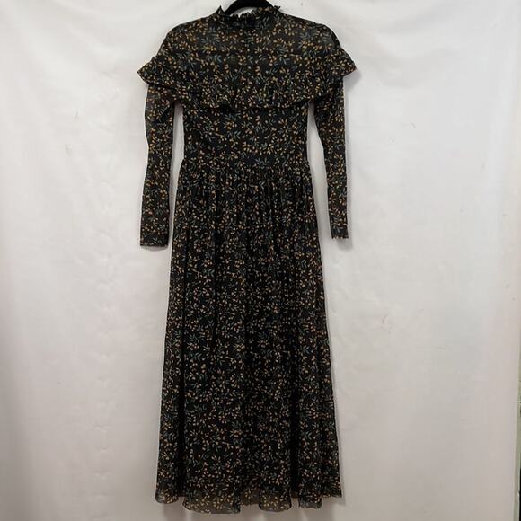 GANNI TILDEN MESH DRESS SIZE 36 S - Picture 4 of 11